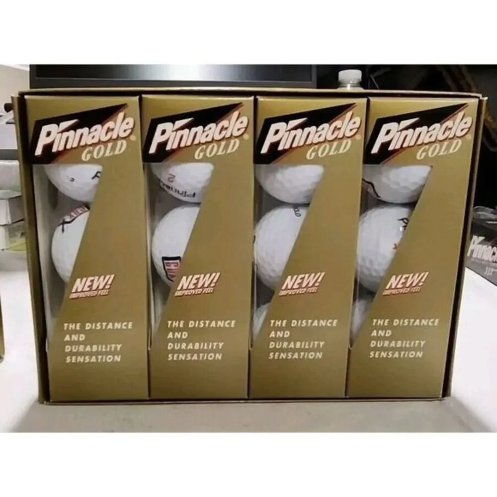Pinnacle Gold & 332 12 Ball‎ Sets. Cox Logo. B4